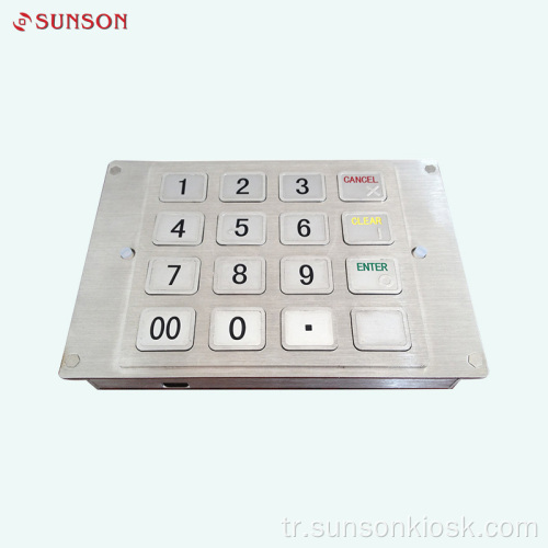 Kart Satış Kiosk Makinesi için PCI2.0 şifreleme klavyesi